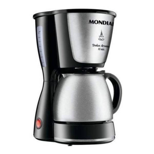 CAFETERA MONDIAL C-34JI-15X DOLCE AROME JARRA DE INOX - NEGRO 220V